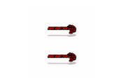 Dodge Emblem & Badge Set - Grille and Tailgate Redeye Hellcat logo Dodge emblems decoinfabric RED