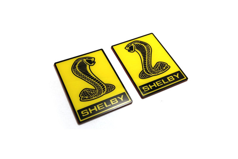 Ford Mustang emblem for fenders with Snake Shelby logo Ford emblems decoinfabric