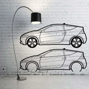 Metal Car Wall art Decor Honda CR-Z 2010-2016 (type SIDE) Honda Wall Art Decoin Fabric