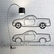 Metal Car Wall art Decor Chevrolet SSR 2003-2006 (type SIDE) Chevrolet Wall Art Decoin Fabric