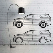 Metal Car Wall art Decor Dodge Durango III 2011+ (type SIDE) Dodge Wall Art Decoin Fabric