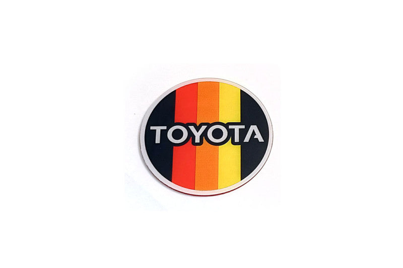 Toyota Radiator grille emblem with Toyota Tricolor logo