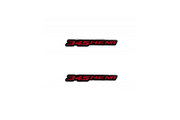 Dodge Emblem & Badge Set - Grille and Tailgate 345 Hemi logo Dodge emblems decoinfabric RED