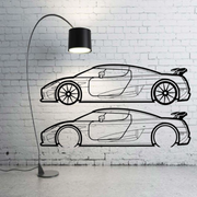Metal Car Wall art Decor Koenigsegg CCX 2006-2010 (type SIDE) Koenigsegg Wall Art Decoin Fabric