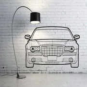 Metal Car Wall art Decor Chrysler 300C I 2005-2010 (type FRONT) Chrysler Wall Art Decoin Fabric