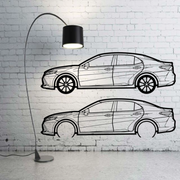 Metal Car Wall art Decor Toyota Camry V70 2018-2024 (type SIDE) Toyota Wall Art Decoin Fabric