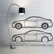 Metal Car Wall art Decor Infiniti G Coupe 2008-2013 (type SIDE) Infiniti Wall Art Decoin Fabric