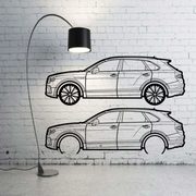 Metal Car Wall art Decor Bentley Bentayga 2015+ (type SIDE) Bentley Wall Art Decoin Fabric