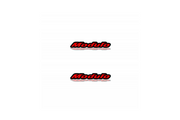 Honda Emblem & Badge Set - Grille and Tailgate Modulo logo Honda emblems decoinfabric RED