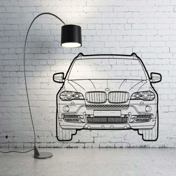 Metal Car Wall art Decor BMW X5 E70 2006-2013 (type FRONT)