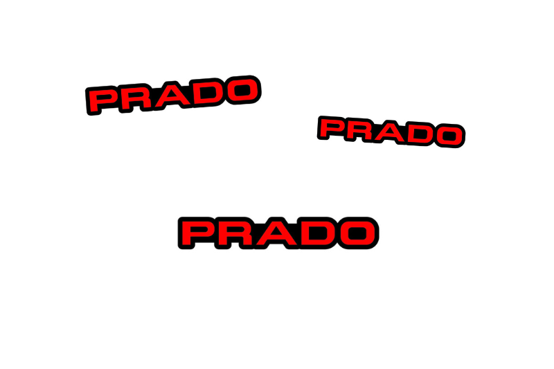 Toyota Emblem & Badges set with Prado 250 logo Toyota emblems decoinfabric