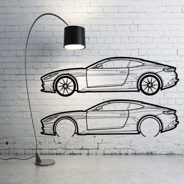 Metal Car Wall art Decor Aston Martin DB11 2016+ (type SIDE)