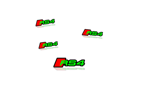 Audi Emblem & Badges set with RS4 logo