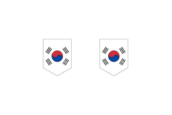 Emblem (badges) for fenders South Korea logo