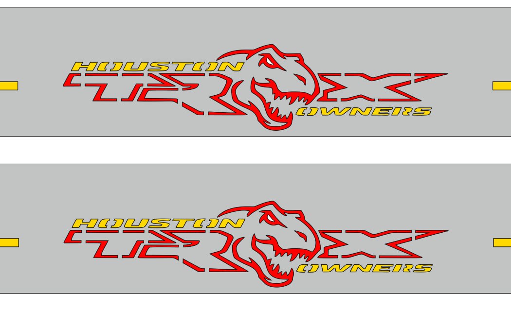 Dodge Ram V Led Door Sills With Houston Owners TRX Logo - decoinfabric