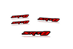 Load image into Gallery viewer, Chrysler Emblem &amp; Badges set with SRT8 logo (Type 5) — Black, Red