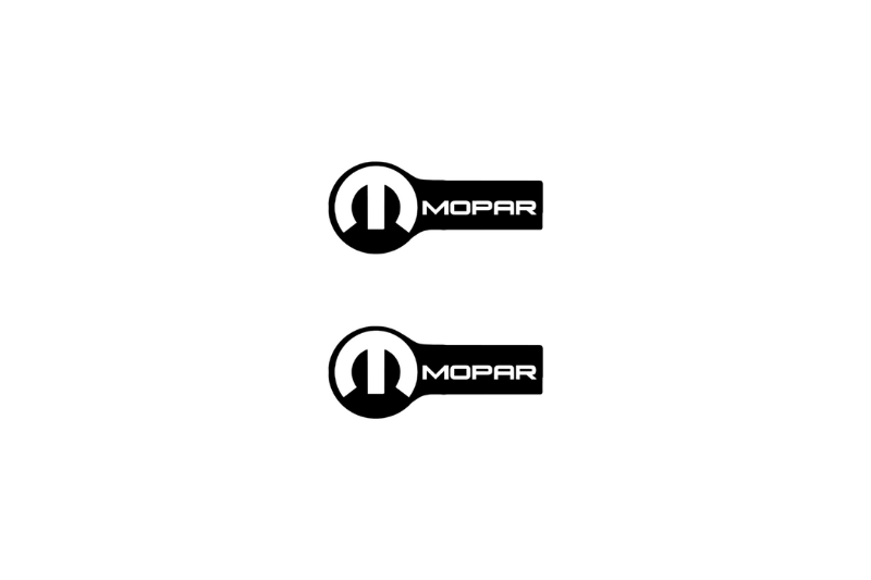 Dodge Emblem & Badge Set - Grille and Tailgate Mopar logo (Type 7) Dodge emblems decoinfabric WHITE