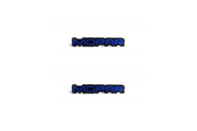 Dodge Emblem & Badge Set - Grille and Tailgate Mopar logo Dodge emblems decoinfabric BLUE