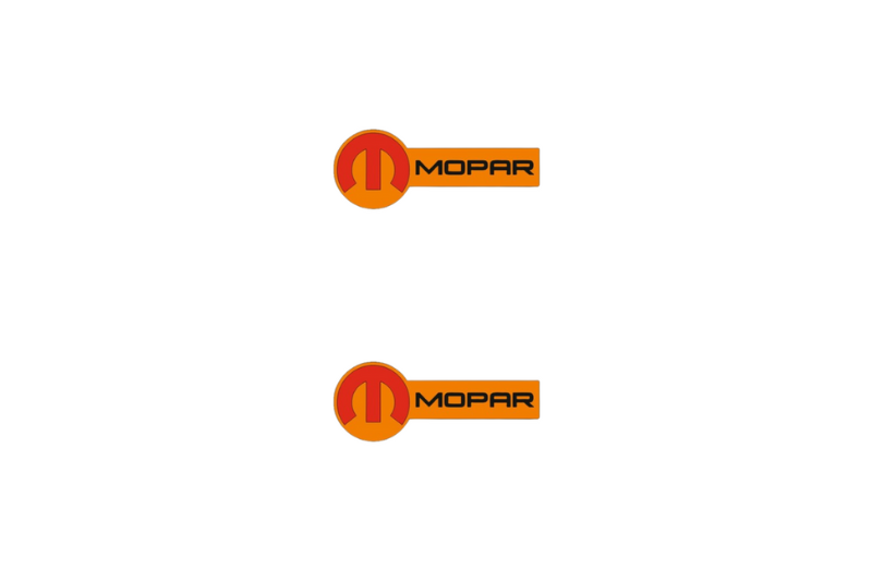 Dodge Emblem & Badge Set - Grille and Tailgate Mopar logo (Type 14) Dodge emblems decoinfabric