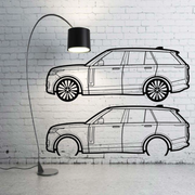 Metal Car Wall art Decor Range Rover V 2022+ (type SIDE) Range Rover Wall Art Decoin Fabric