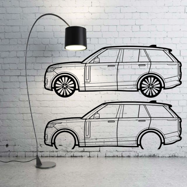 Metal Car Wall art Decor Range Rover V 2022+ (type SIDE)