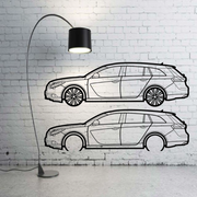 Metal Car Wall art Decor Opel Insignia I Tourer 2008-2017 (type SIDE) Opel Wall Art Decoin Fabric