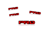 Toyota Emblem & Badges set with PRO logo Toyota emblems decoinfabric