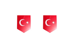 Bild in die Galerieansicht laden, Emblem (badges) for fenders with Turkey logo