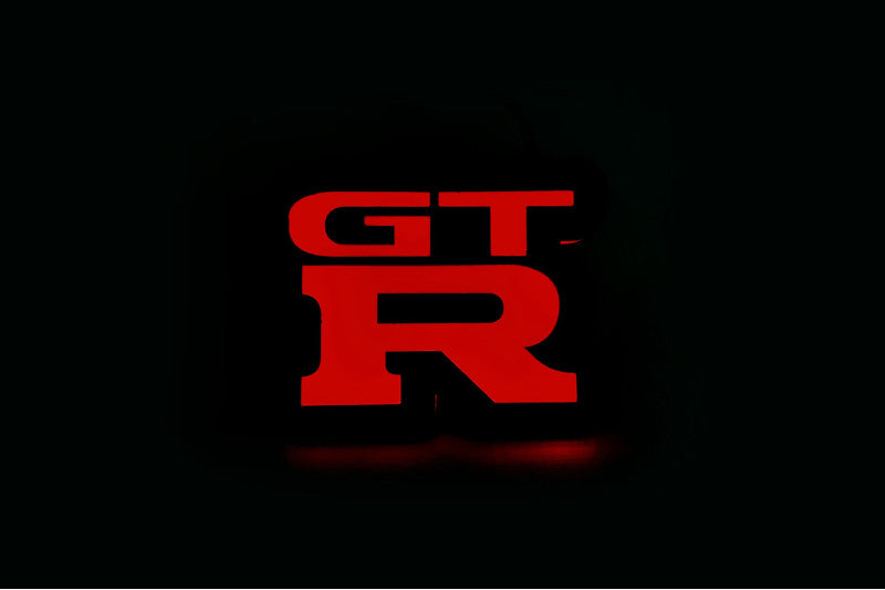 Nissan Illuminated LED Radiator Grille Emblems and Badges with GT-R (type 2) logo Nissan Led Emblems decoinfabric