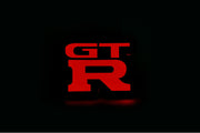 Nissan Illuminated LED Radiator Grille Emblems and Badges with GT-R (type 2) logo Nissan Led Emblems decoinfabric