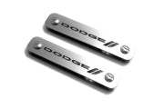 Stainless Steel Floor Mats Emblems Set Badges with Dodge Logo Car Mats Badges Decoin