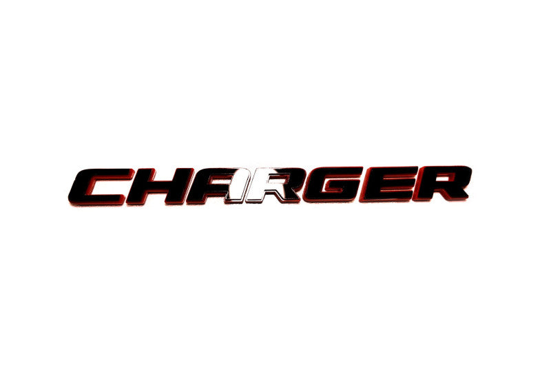 Dodge tailgate trunk rear 3D emblem with Charger logo (type MIXT) Dodge emblems decoinfabric