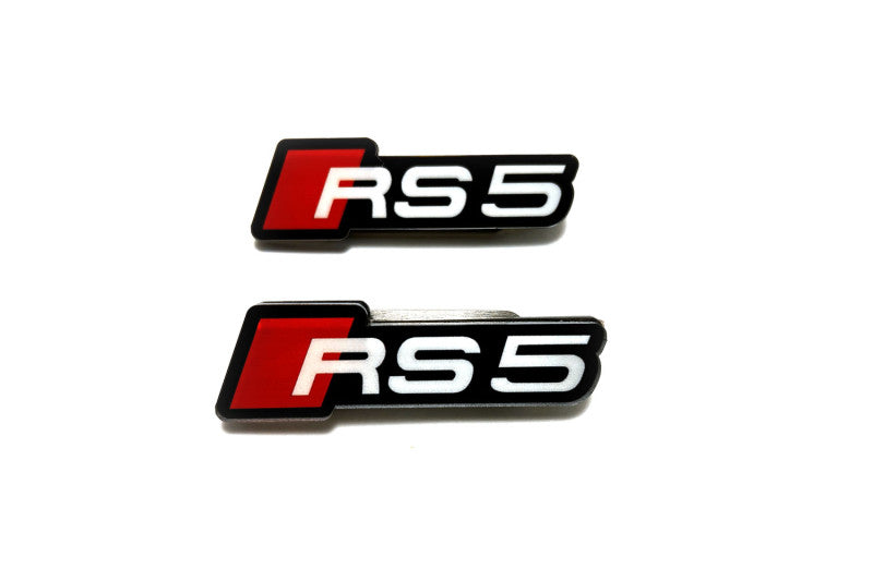 Colored Floor Mat Emblems for Audi RS5 – Add a Touch of Personality Car Mats Badges Decoin