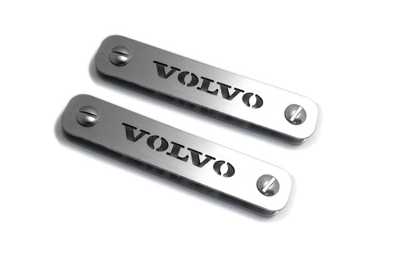 Stainless Steel Floor Mats Emblems Set Badges with Volvo Logo Car Mats Badges Decoin