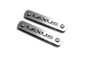 Stainless Steel Floor Mats Emblems Set Badges with Lexus Logo Car Mats Badges Decoin