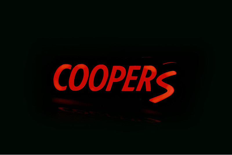 Mini Radiator grille emblem with Mini Cooper S logo (Type 2) Mini emblems decoinfabric