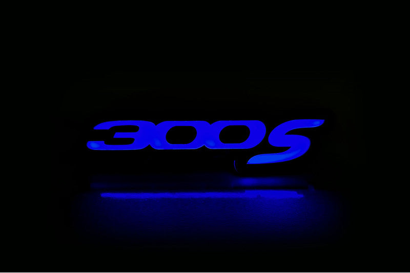 Chrysler Illuminated LED Radiator Grille Emblems and Badges with 300S (type 1) logo Chrysler Led Emblems decoinfabric