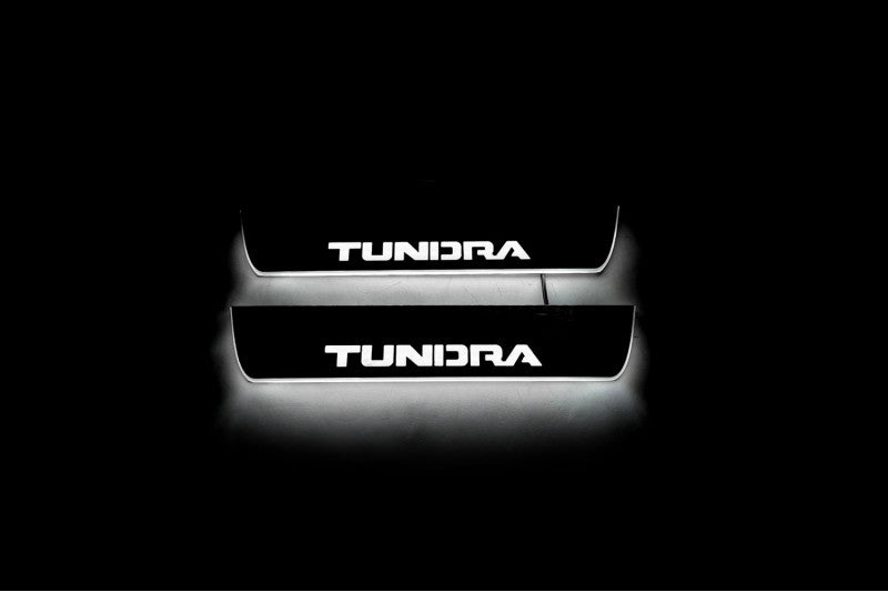 Toyota Tundra II 2007-2013 LED Car Door Sill With Logo Tundra