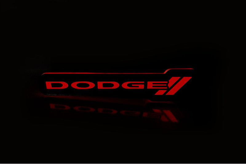 Dodge Illuminated LED Radiator Grille Emblems and Badges with Dodge (type 2) logo Dodge Led emblems decoinfabric