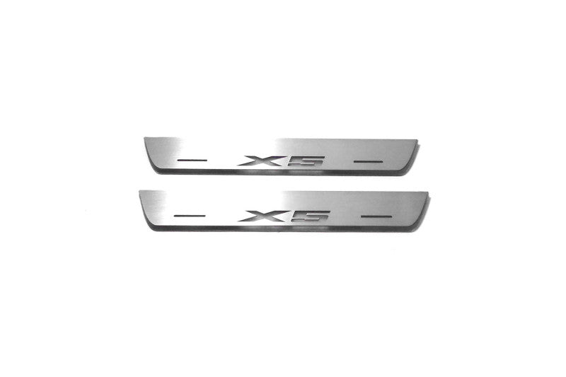 BMW X5 G05 2019+ Led Sill Plates With X5 Logo BMW Led Door Sills opdesign