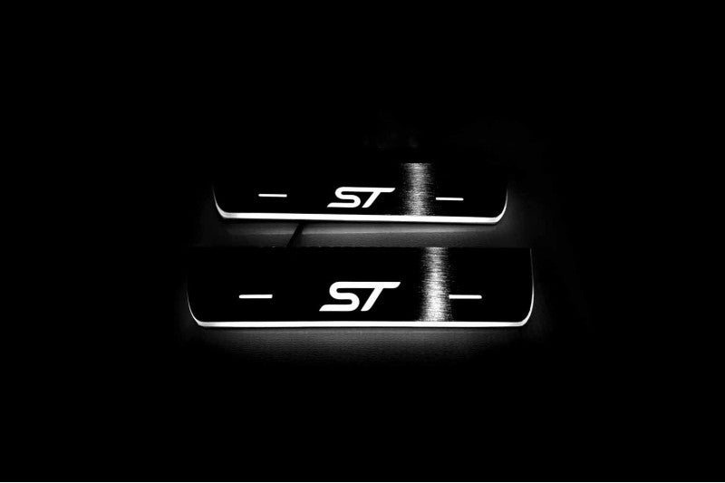 Ford Focus III 2011-2018 Door Sill Led Plate With Logo ST