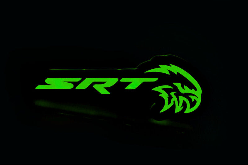 Jeep Illuminated LED Radiator Grille Emblems and Badges with SRT HellHawk logo Jeep Led Emblems decoinfabric