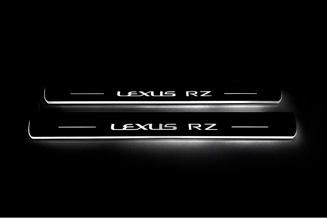 Lexus RZ 2022+ LED Door Sills PRO With Logo Lexus RZ Lexus Led Door Sills opdesign