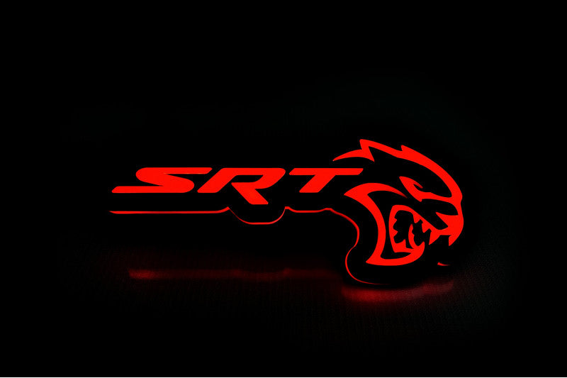 Chrysler Illuminated LED Radiator Grille Emblems and Badges with SRT Hellcat logo Chrysler Led Emblems decoinfabric
