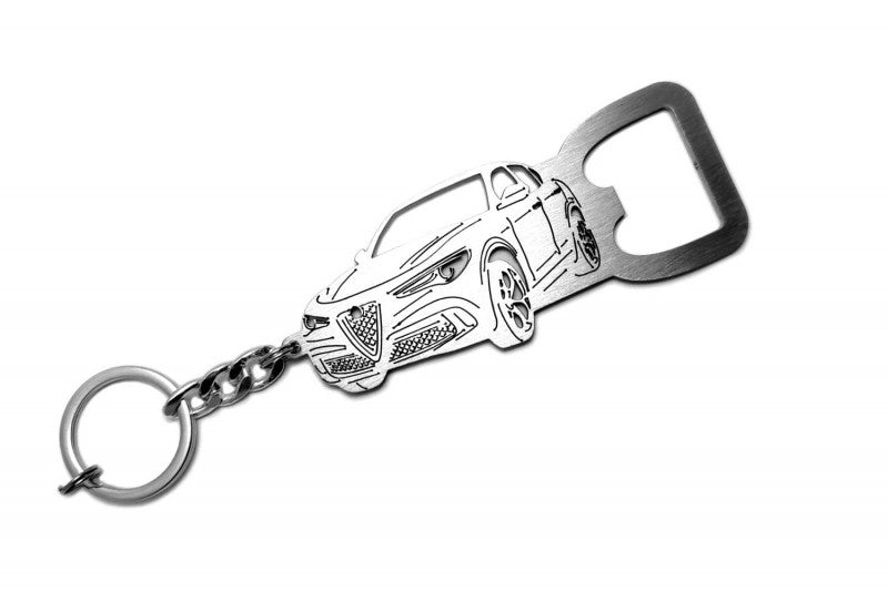 Keychain Bottle Opener for Alfa Romeo Stelvio 2016+ Keychains opdesign