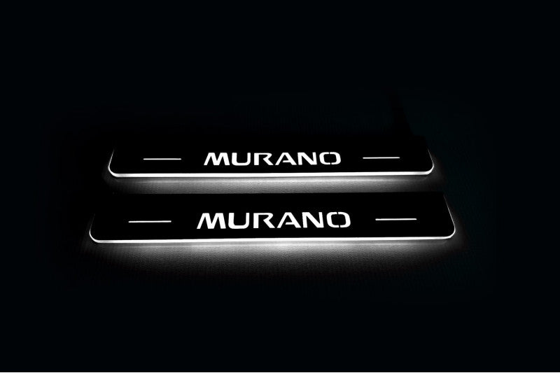 Nissan Murano II 2008-2014 LED Door Sills With Logo Murano Nissan Led Door Sills opdesign