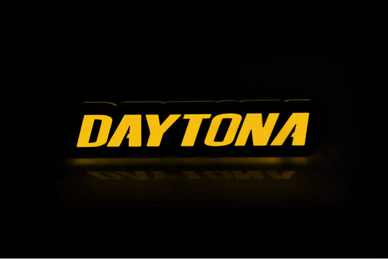 Dodge Illuminated LED Radiator Grille Emblems and Badges with Daytona logo Dodge Led emblems decoinfabric