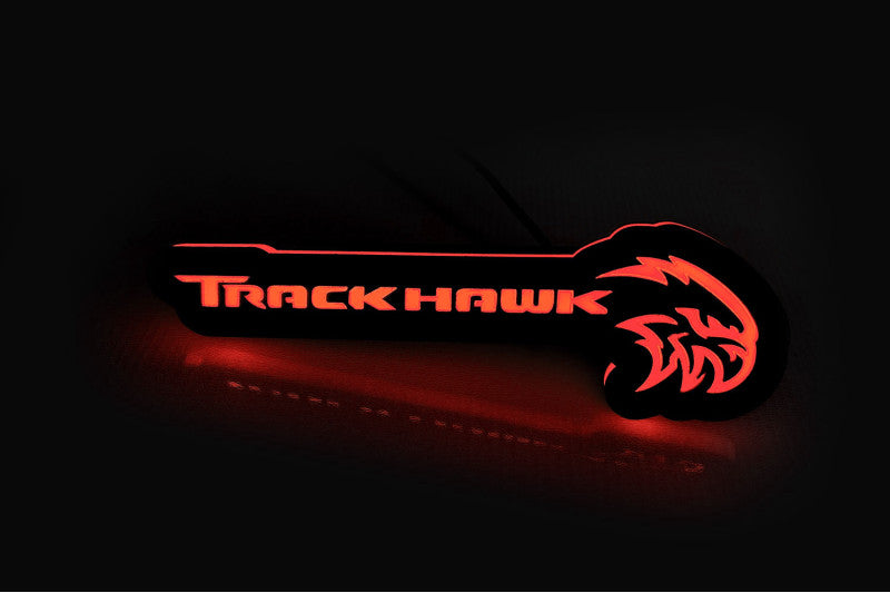 Jeep Illuminated LED Radiator Grille Emblems and Badges with Trackhawk + Hellhawk logo Jeep Led Emblems decoinfabric