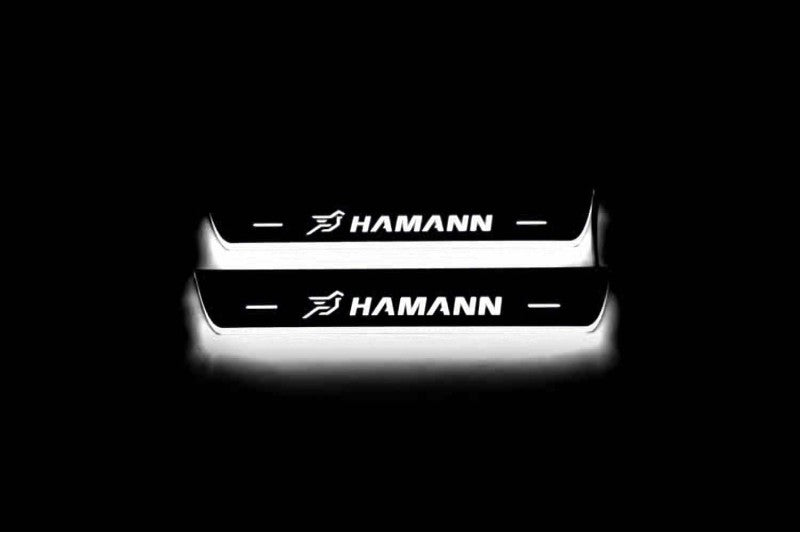 Soleiras das portas com led BMW X5 F15 com logotipo HAMANN