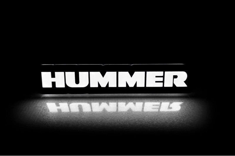 Hummer Illuminated LED Radiator Grille Emblems and Badges with Hummer logo Hummer Led Emblems decoinfabric
